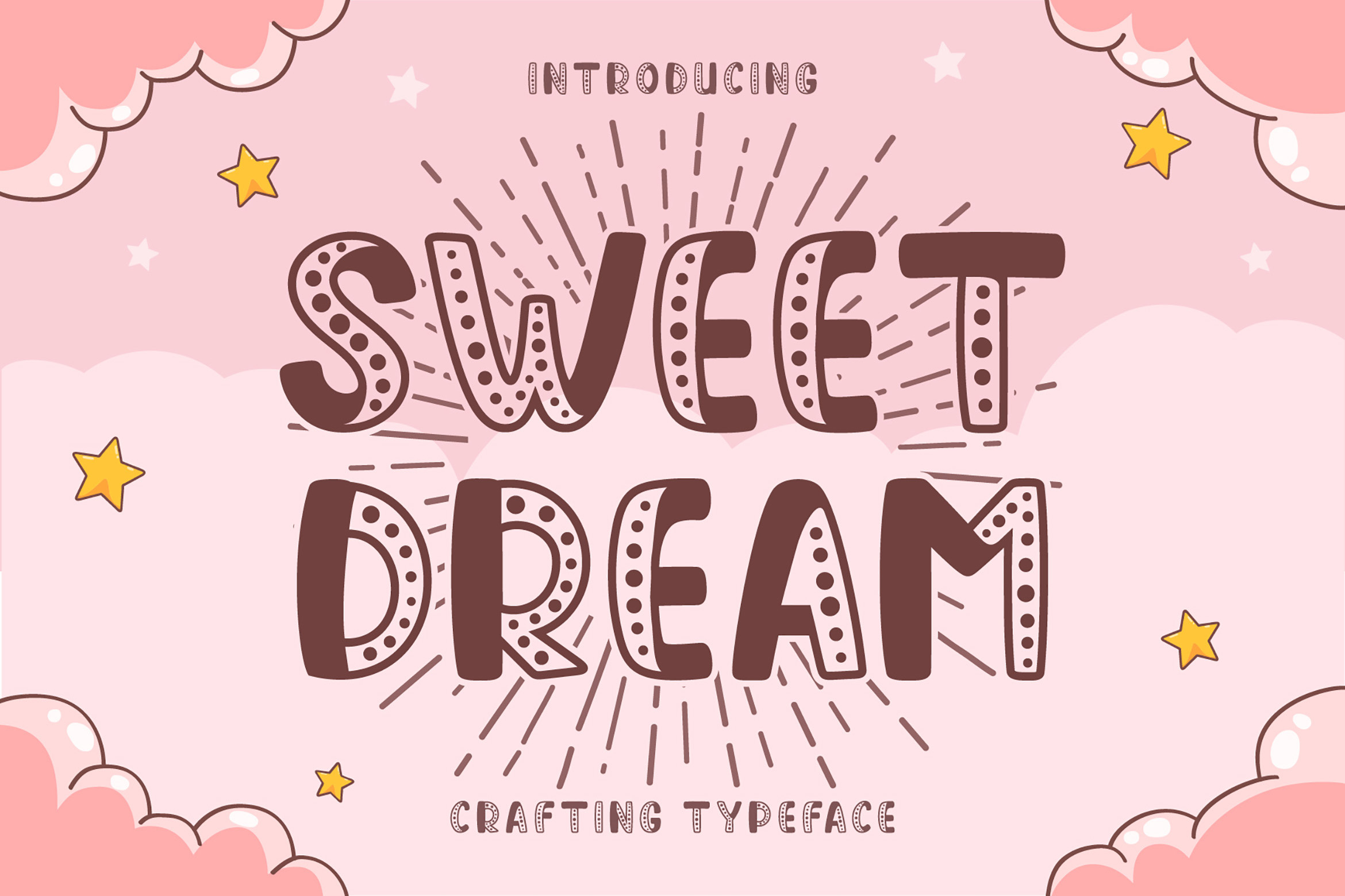 Sweet Dream Display Font by Graphicxell